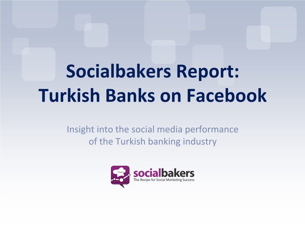 Turkish Banks on Facebook