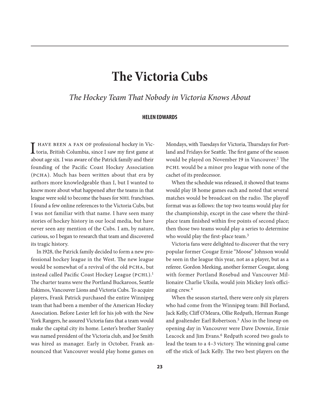 The Victoria Cubs