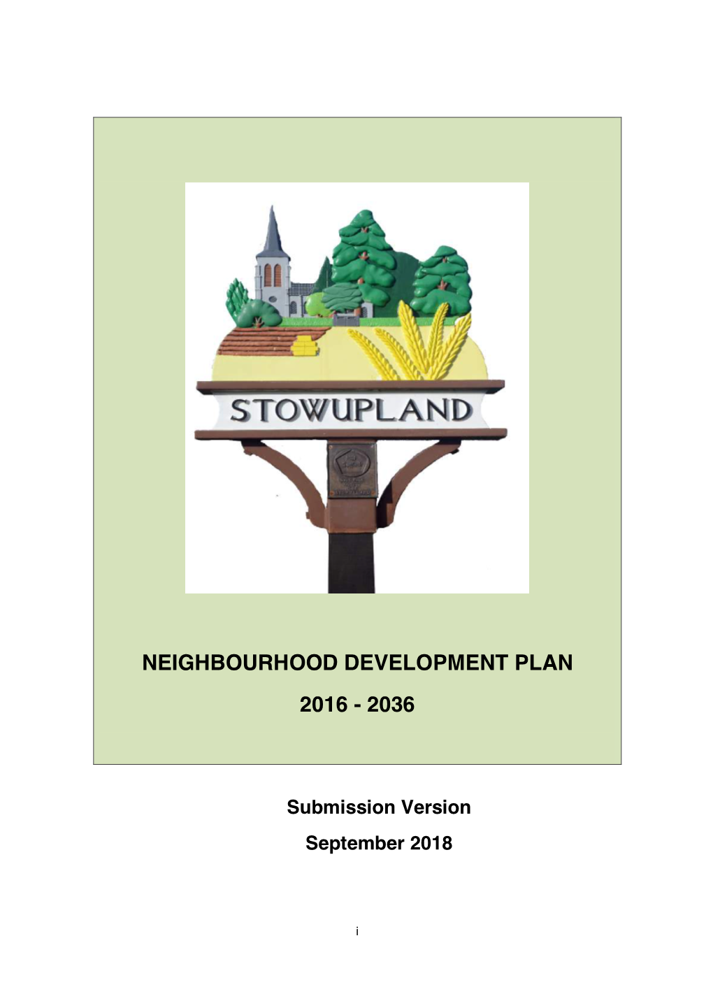 Neighbourhood Development Plan 2016 - 2036