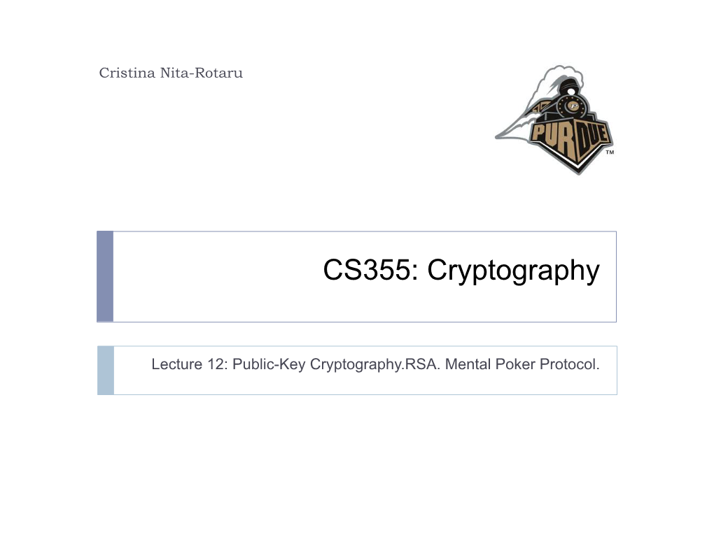 Cryptography