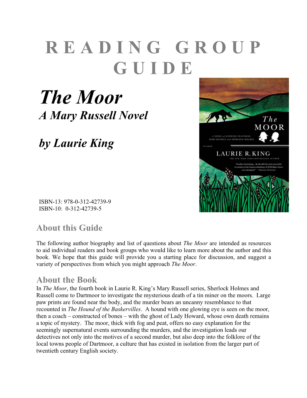 The Moor a Mary Russell Novel