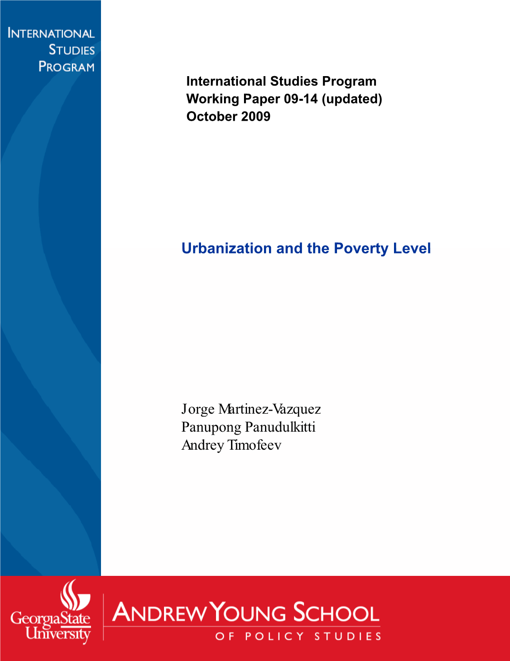 Urbanization and the Poverty Level