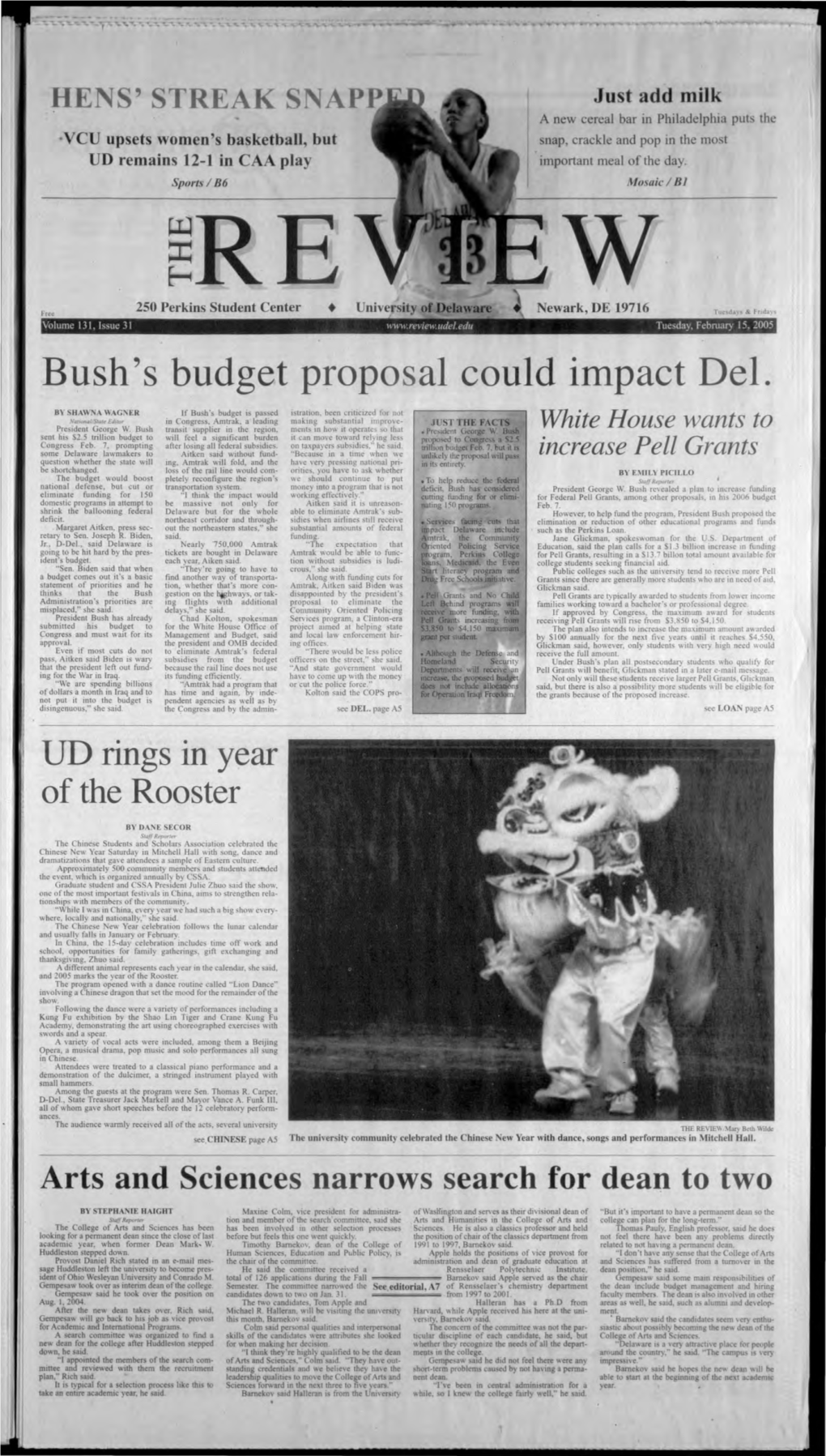 Bush's Budget Proposal Could Impact Del