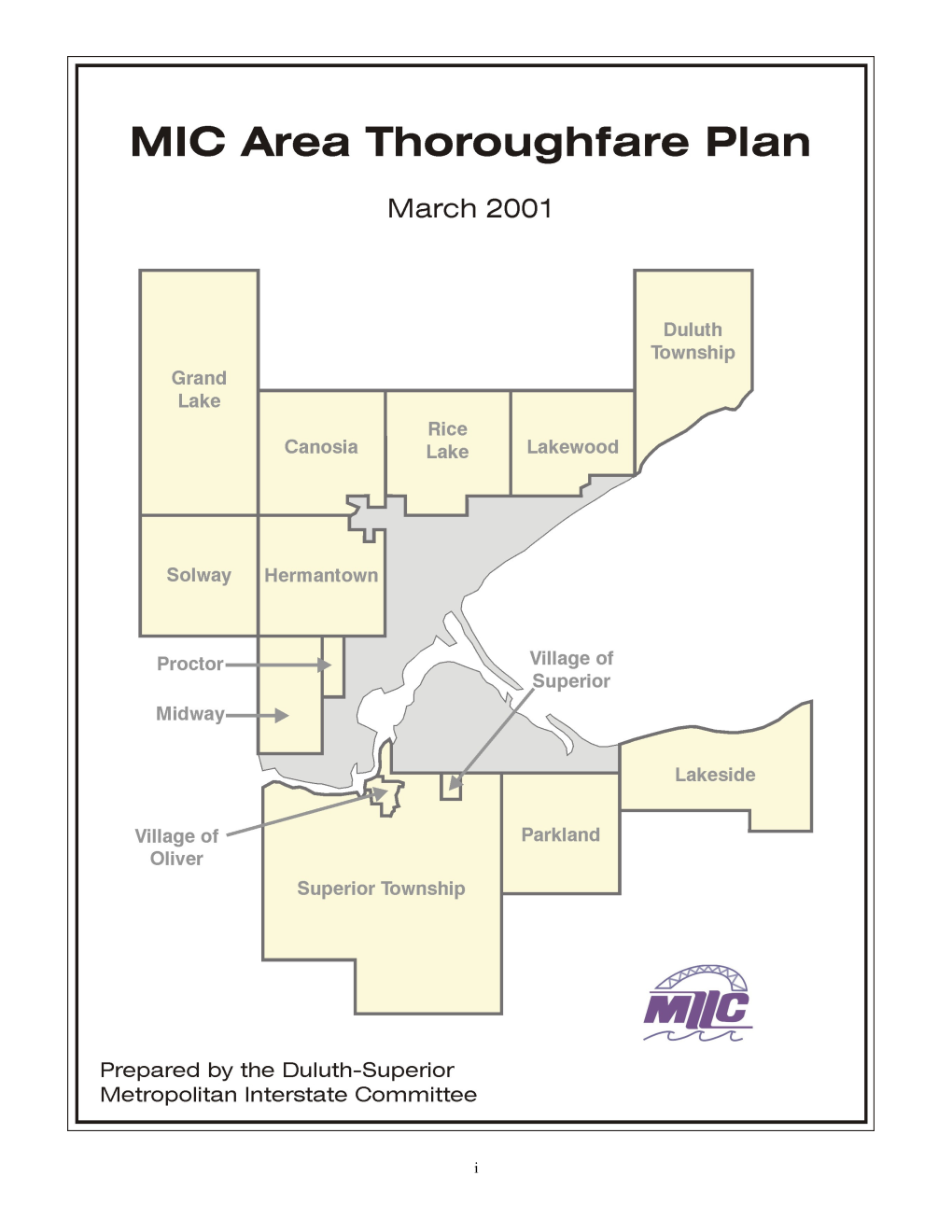 MIC Area Thoroughfare Plan