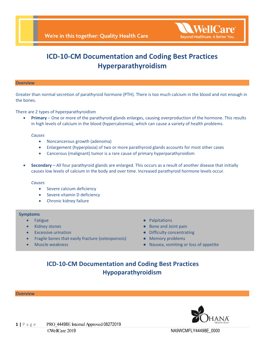 ICD-10-CM Documentation and Coding Best Practices Hyperparathyroidism