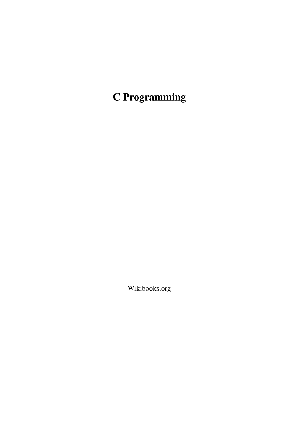 C Programming