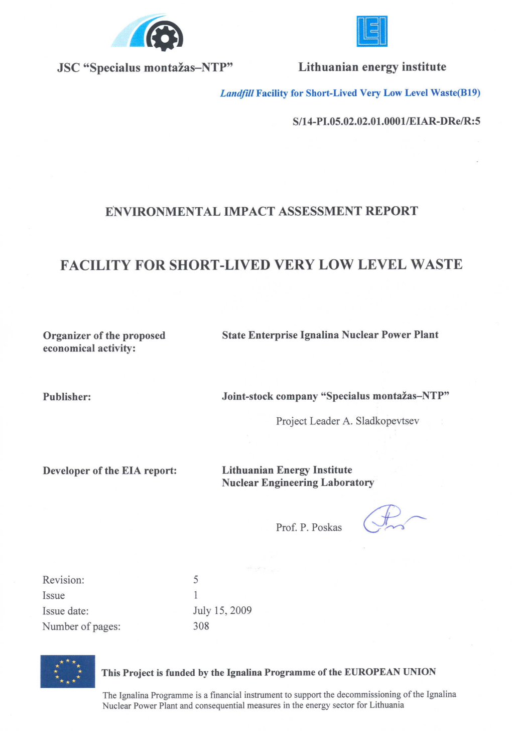 Environmental Impact Assessment Report