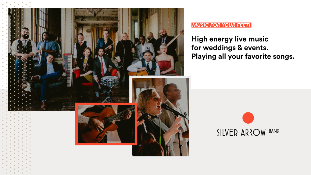 High Energy Live Music for Weddings & Events. Playing All Your Favorite