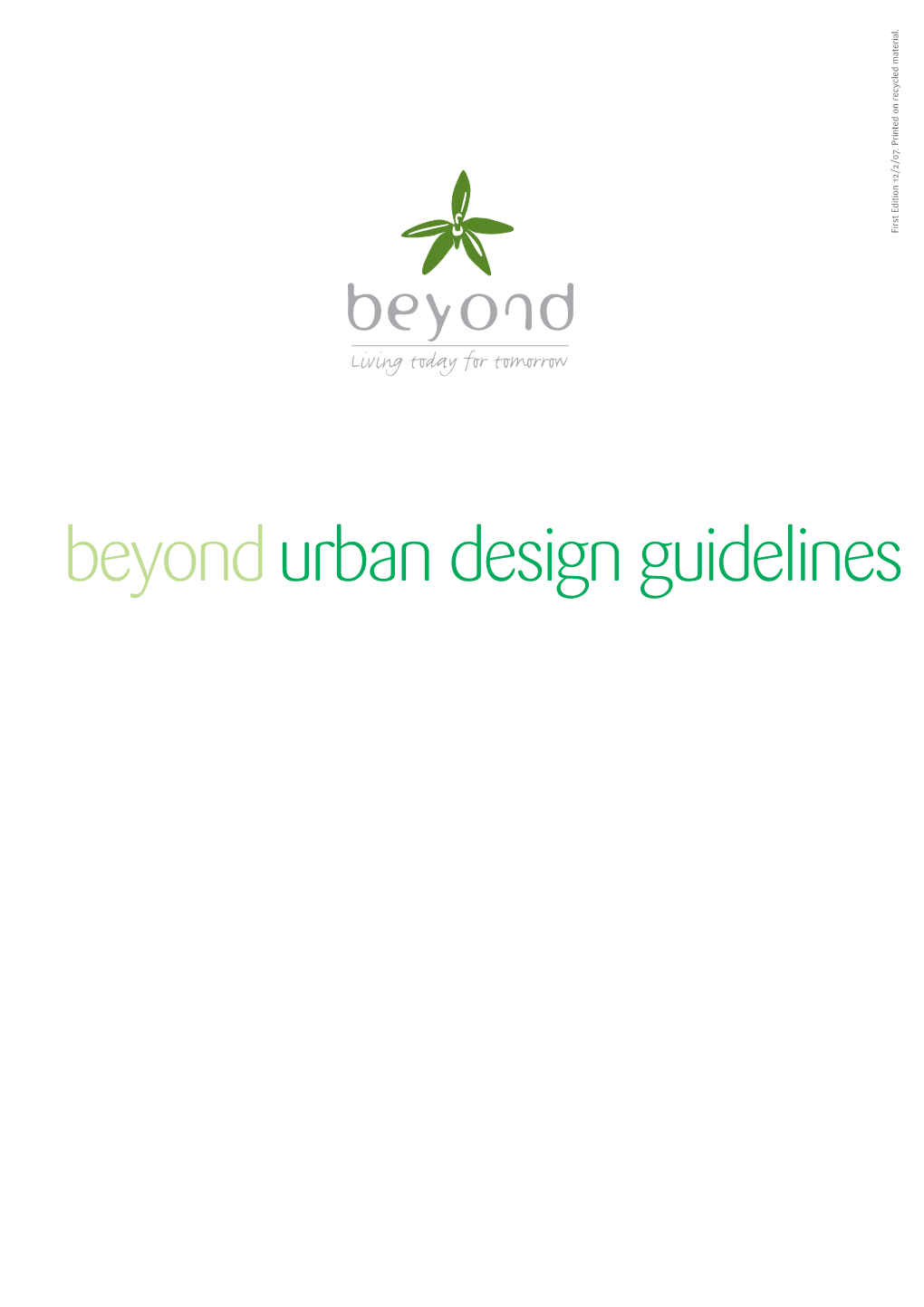 GRO0011 Beyond Design Guidelines