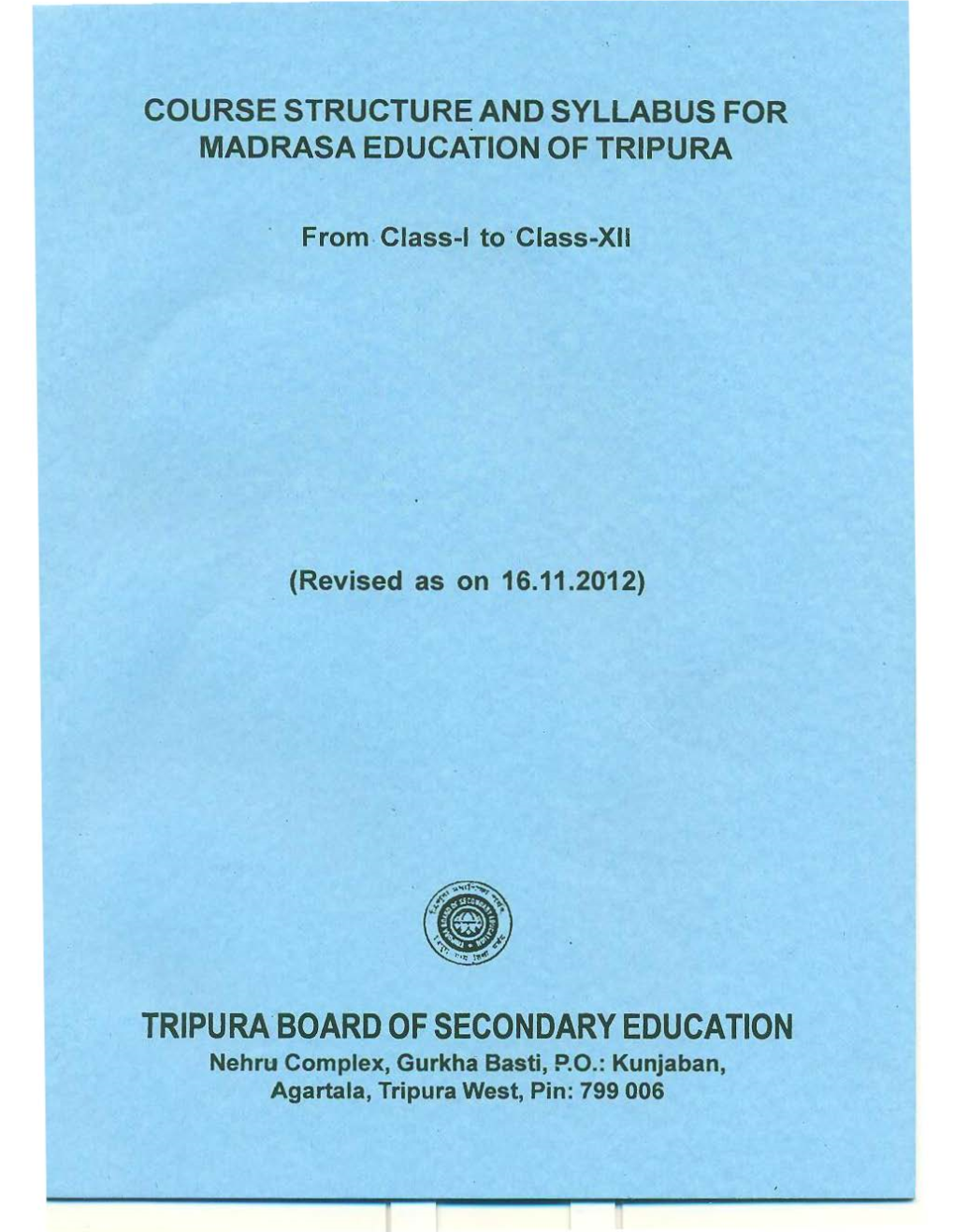 Syllabus for Madrasa Education