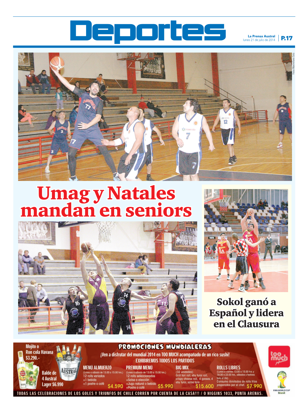 Umag Y Natales Mandan En Seniors