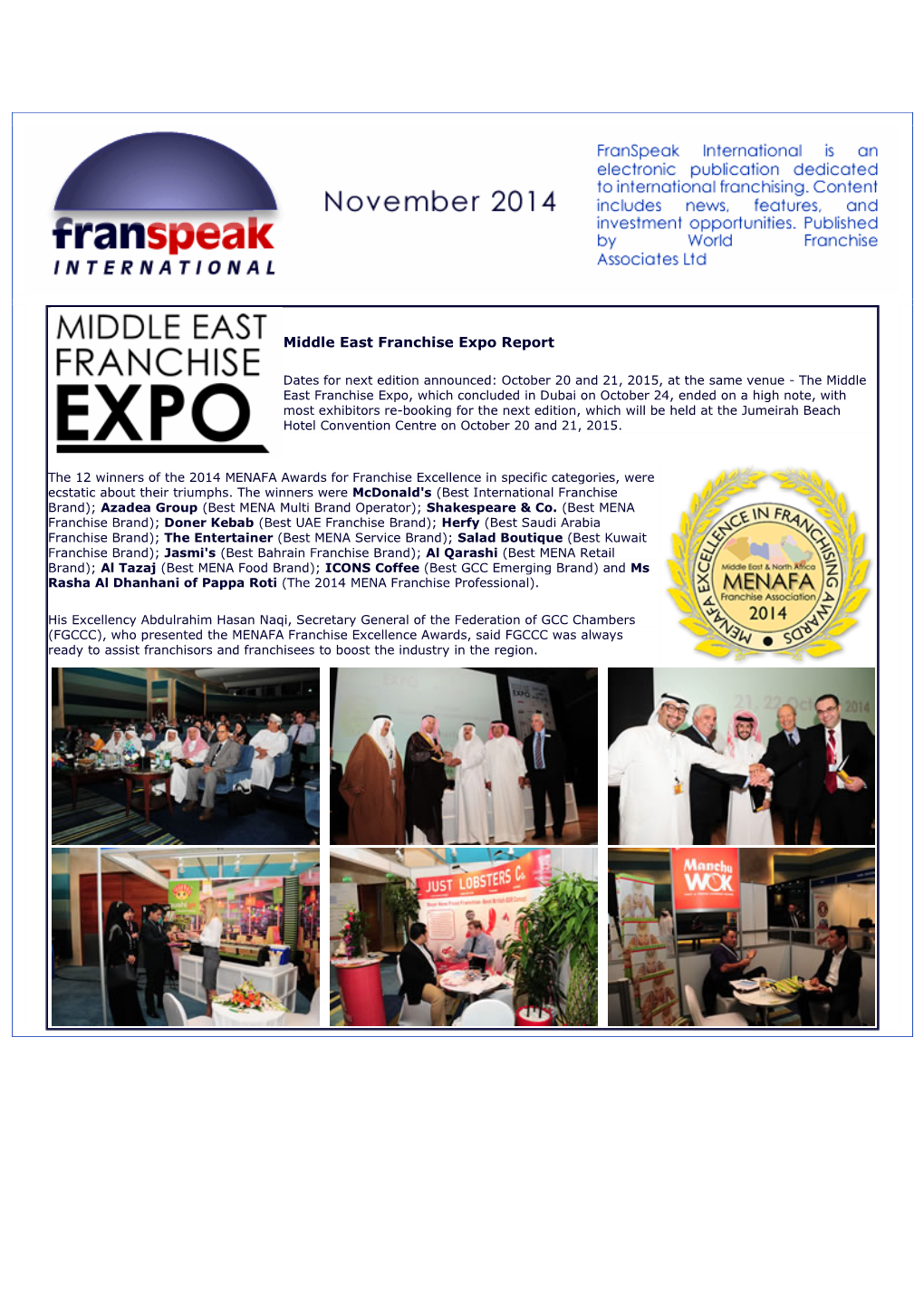 Middle East Franchise Expo Report