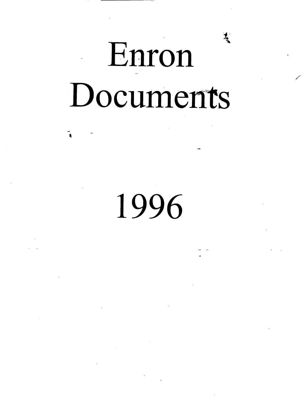 Enron Documents 1996