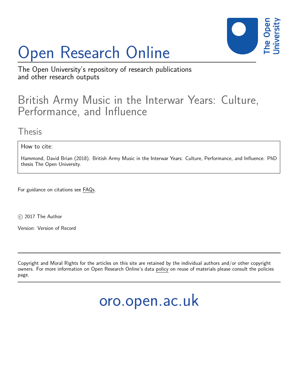 Open Research Online Oro.Open.Ac.Uk