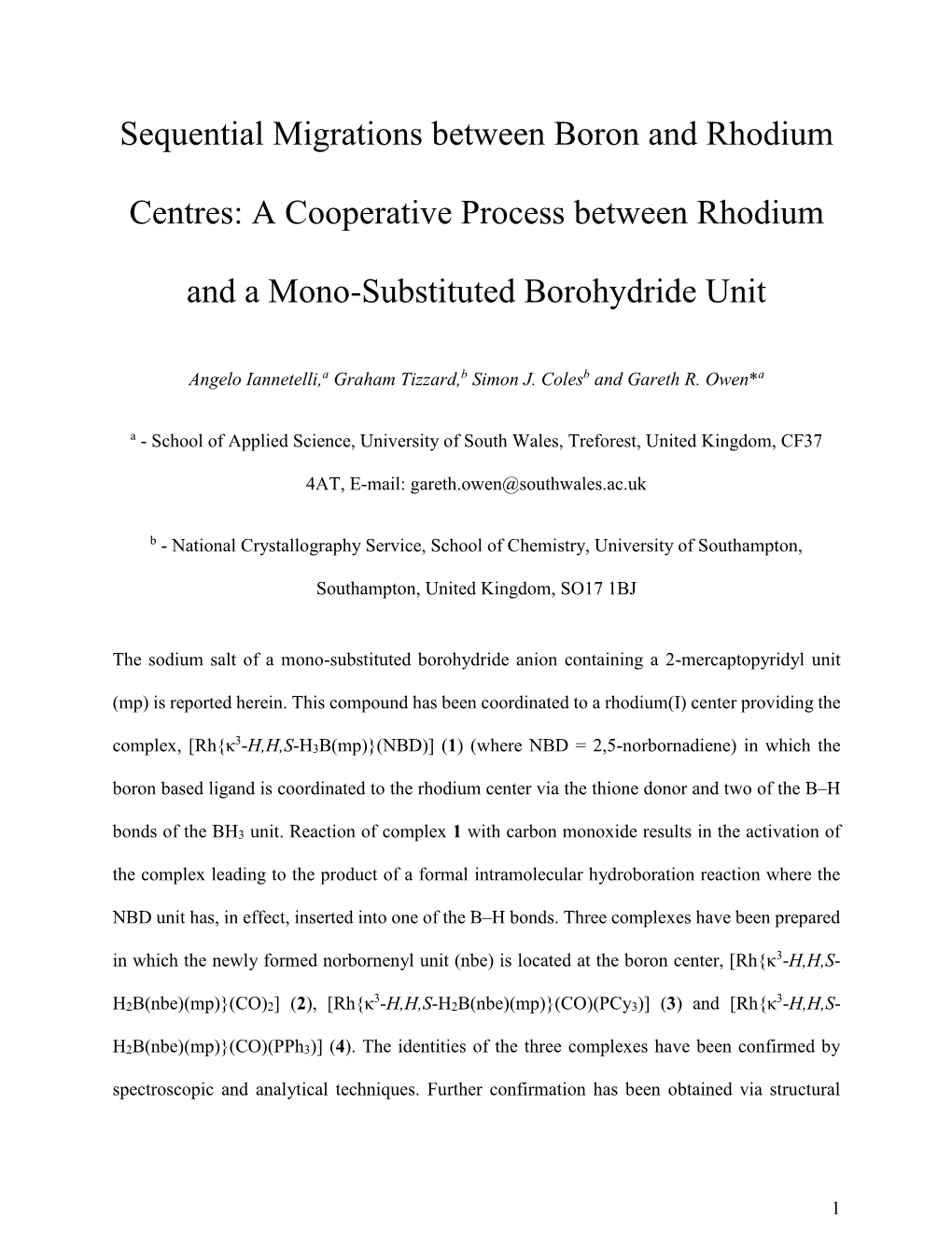 Template for Electronic Submission to ACS Journals