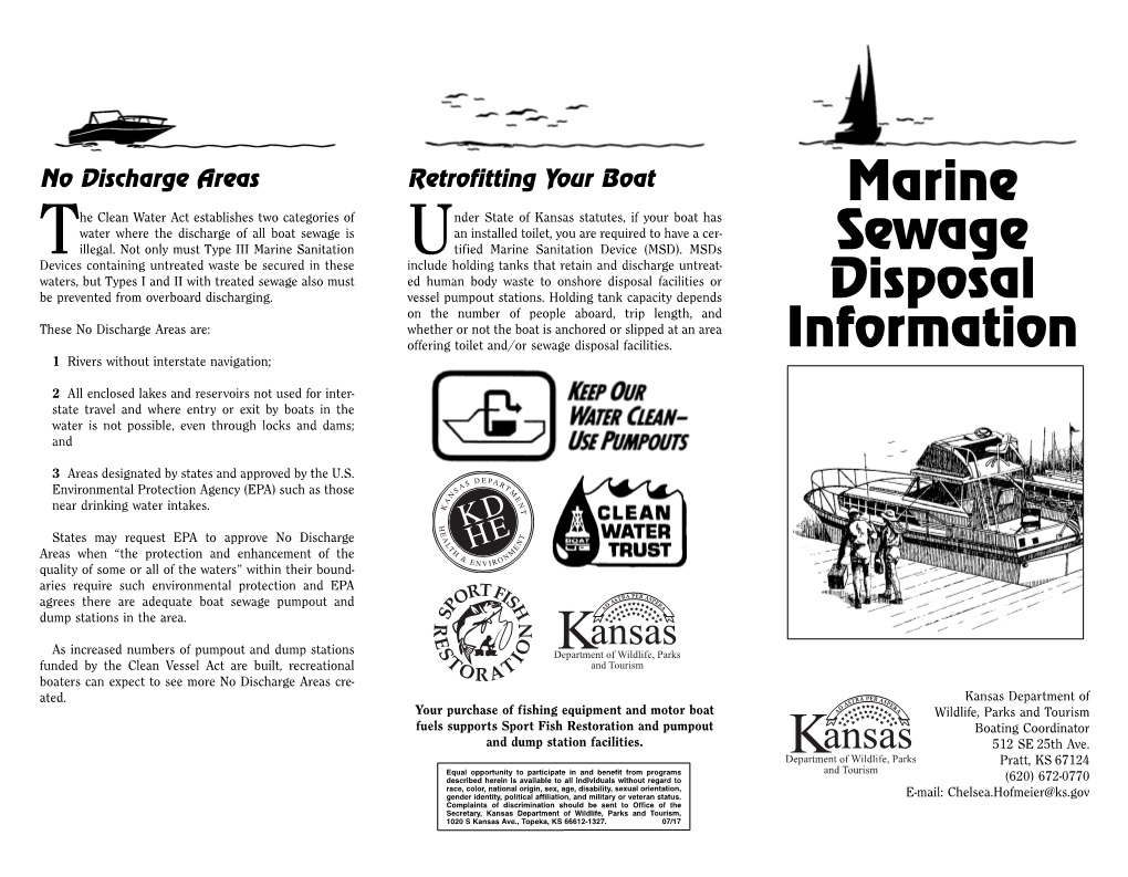 Marine Sewage Disposal Information