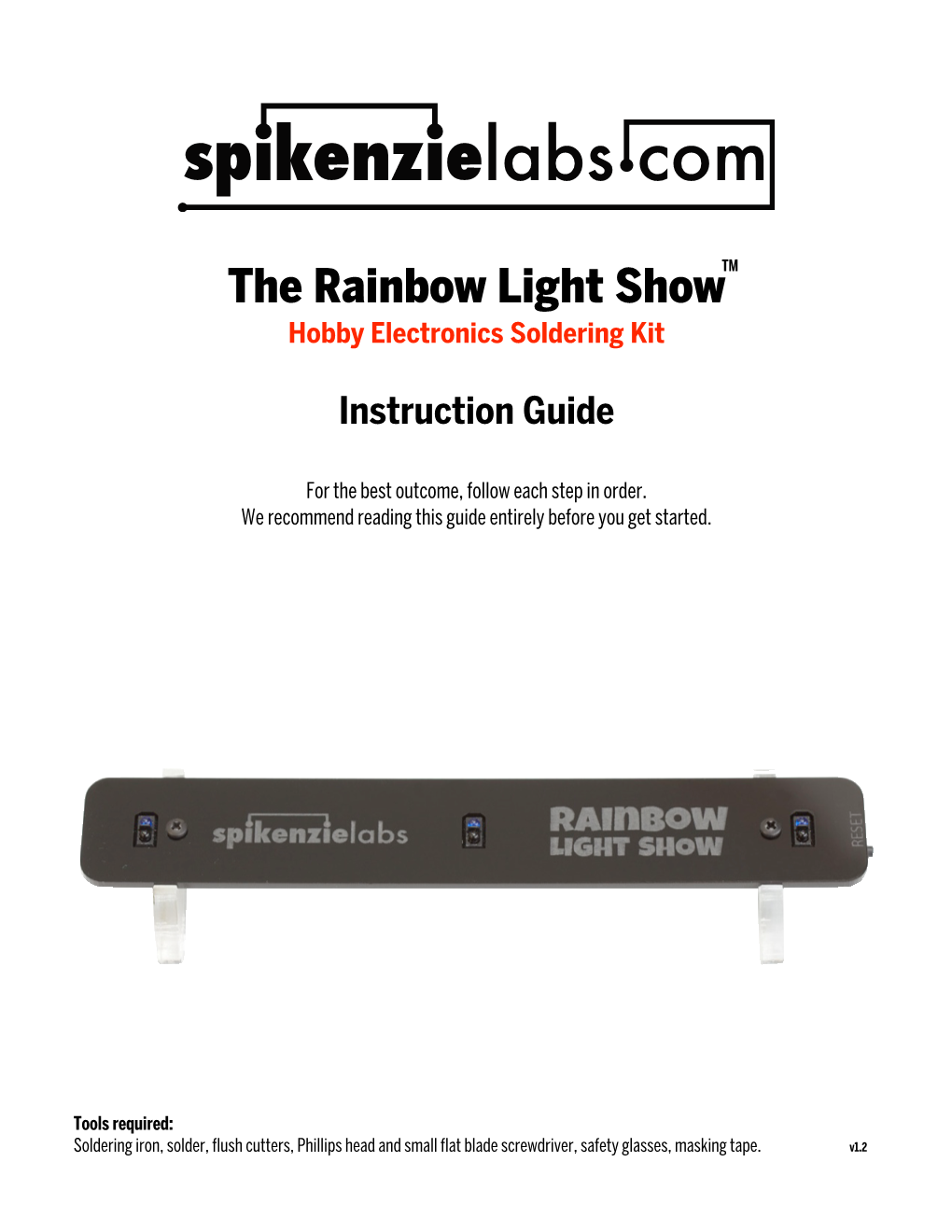 The Rainbow Light Showtm Hobby Electronics Soldering Kit