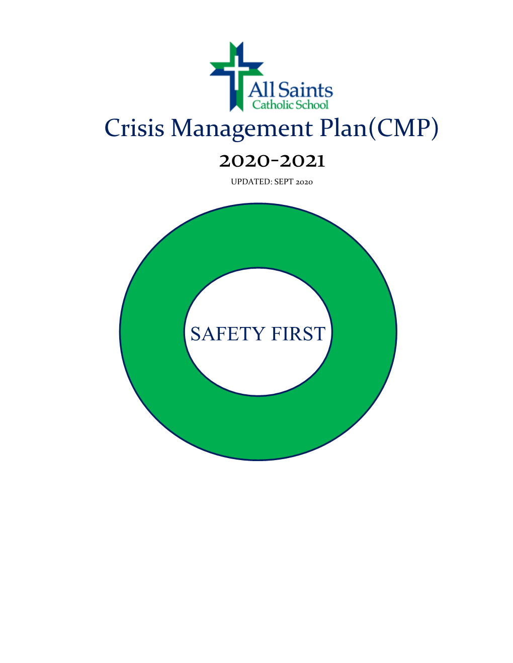 All Saints Crisis Management Plan 2020-2021