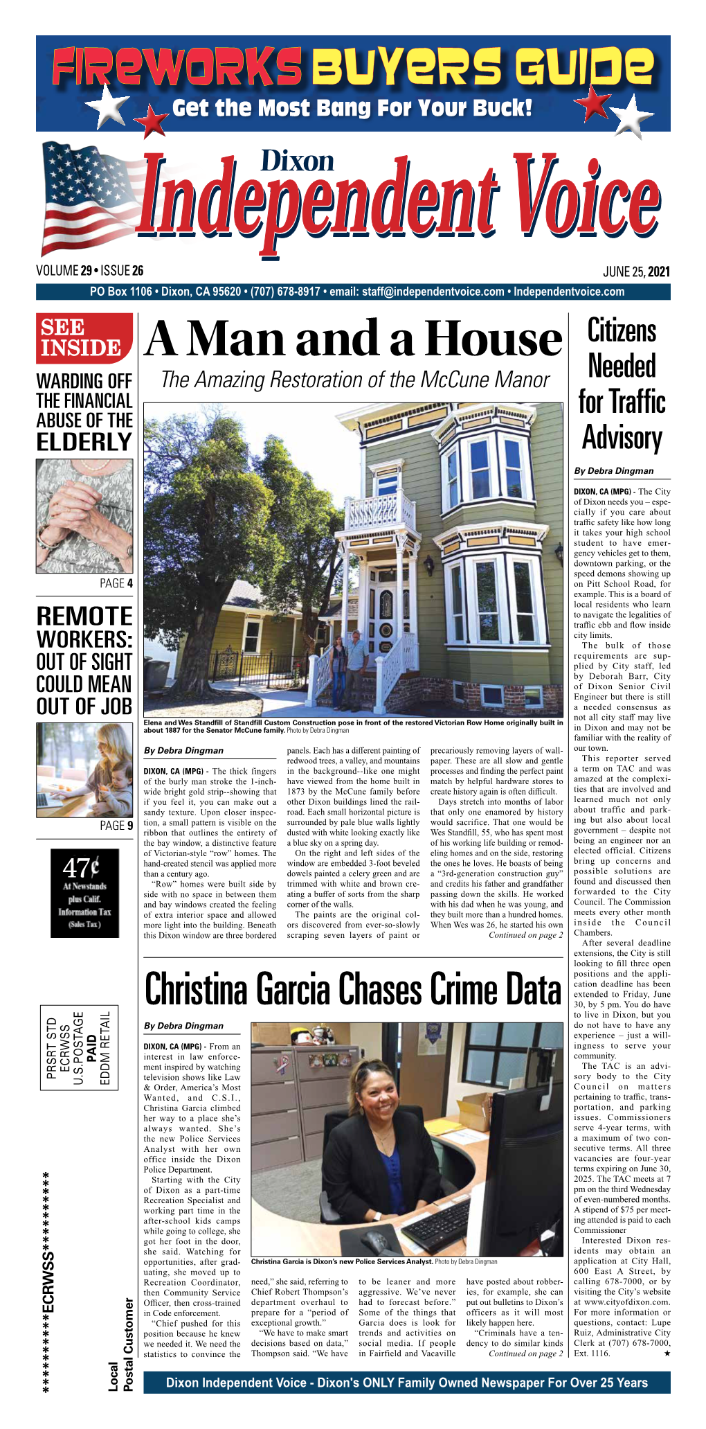 A Man and a House WARDING OFF the Amazing Restoration of the Mccune Manor Needed the FINANCIAL for Traffic ABUSE of the ELDERLY Advisory