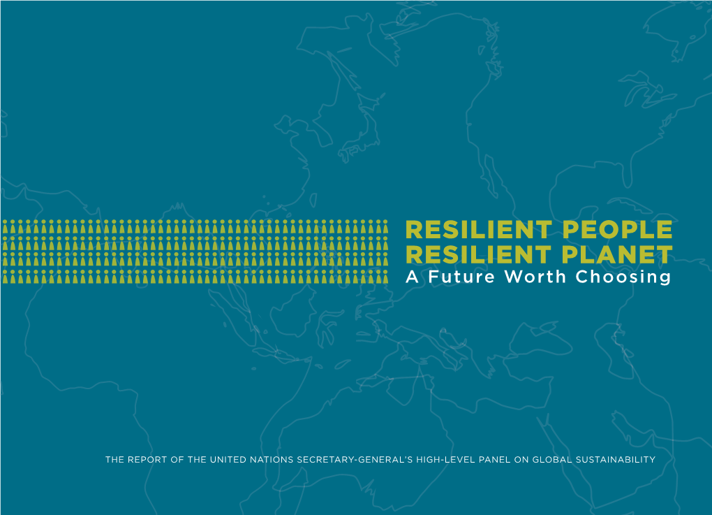 Resilient People, Resilient Planet: a Future Worth Choosing