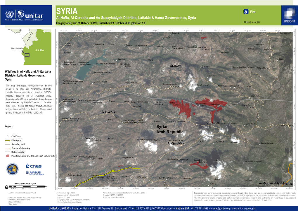 Syrian Arab Republic Al-Haffa, Al-Qardaha and As-Suqaylabiyah