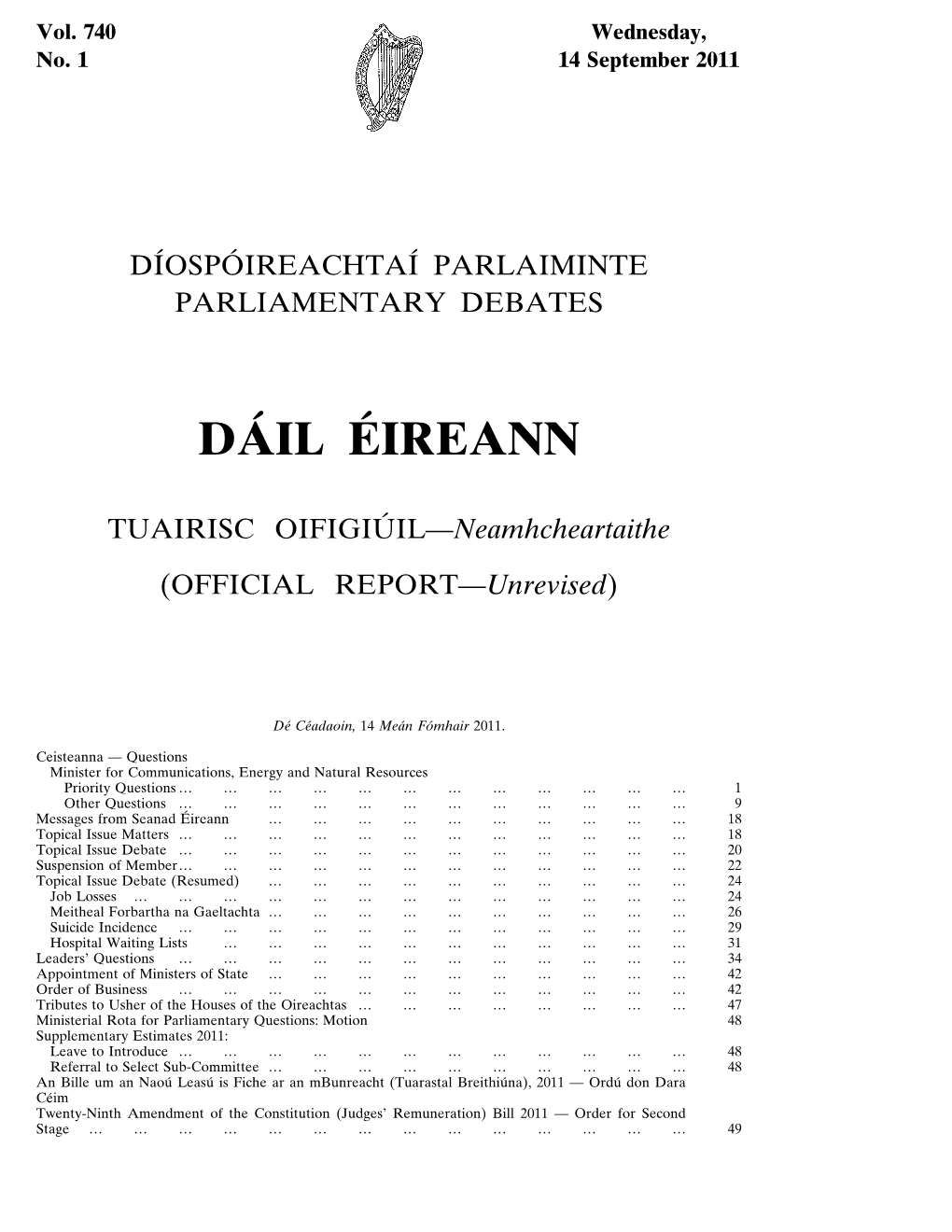 Dáil Éireann