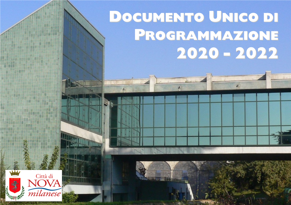 Documento Unico Di Programmazione 2020 - 2021 - 2022