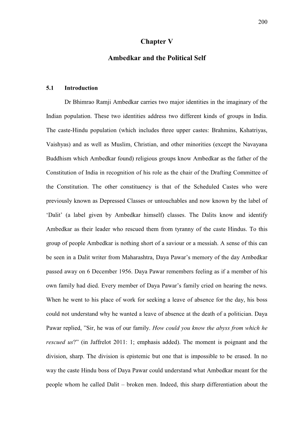 Chapter V Ambedkar and the Political Self