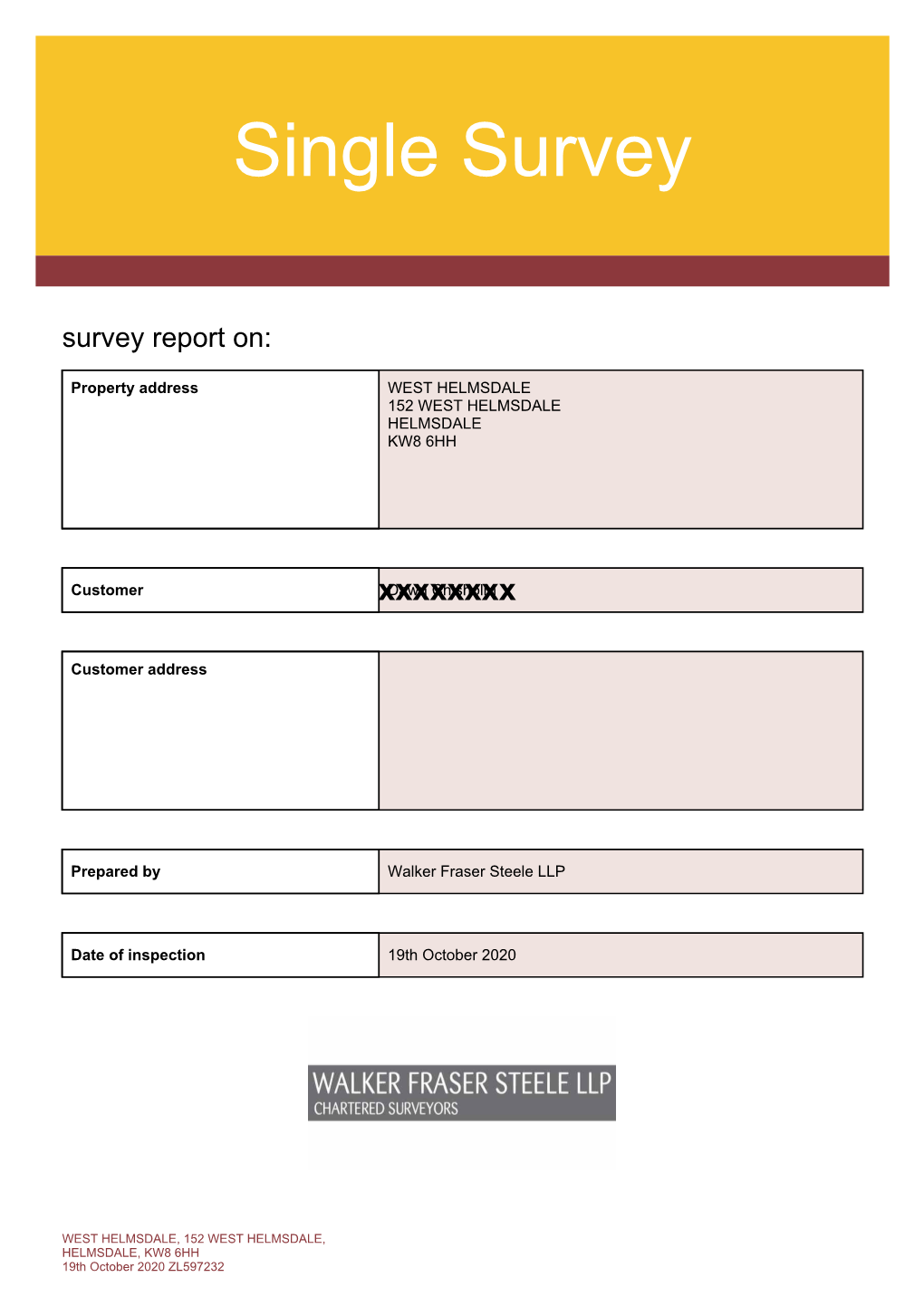 WEST HELMSDALE, 152 WEST HELMSDALE, HELMSDALE, KW8 6HH 19Th October 2020 ZL597232 Terms and Conditions