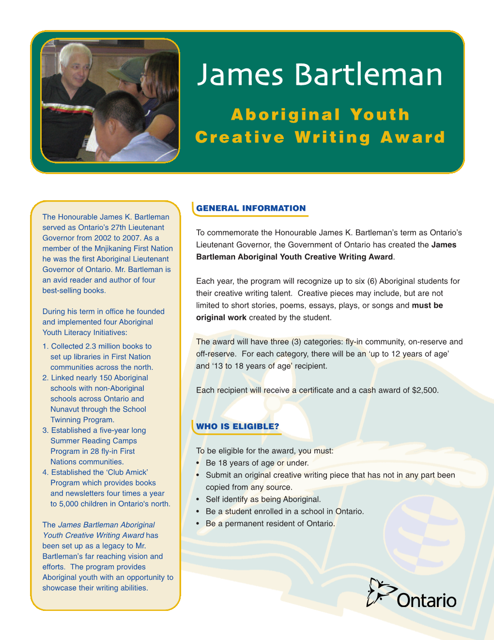 James Bartleman Award EN