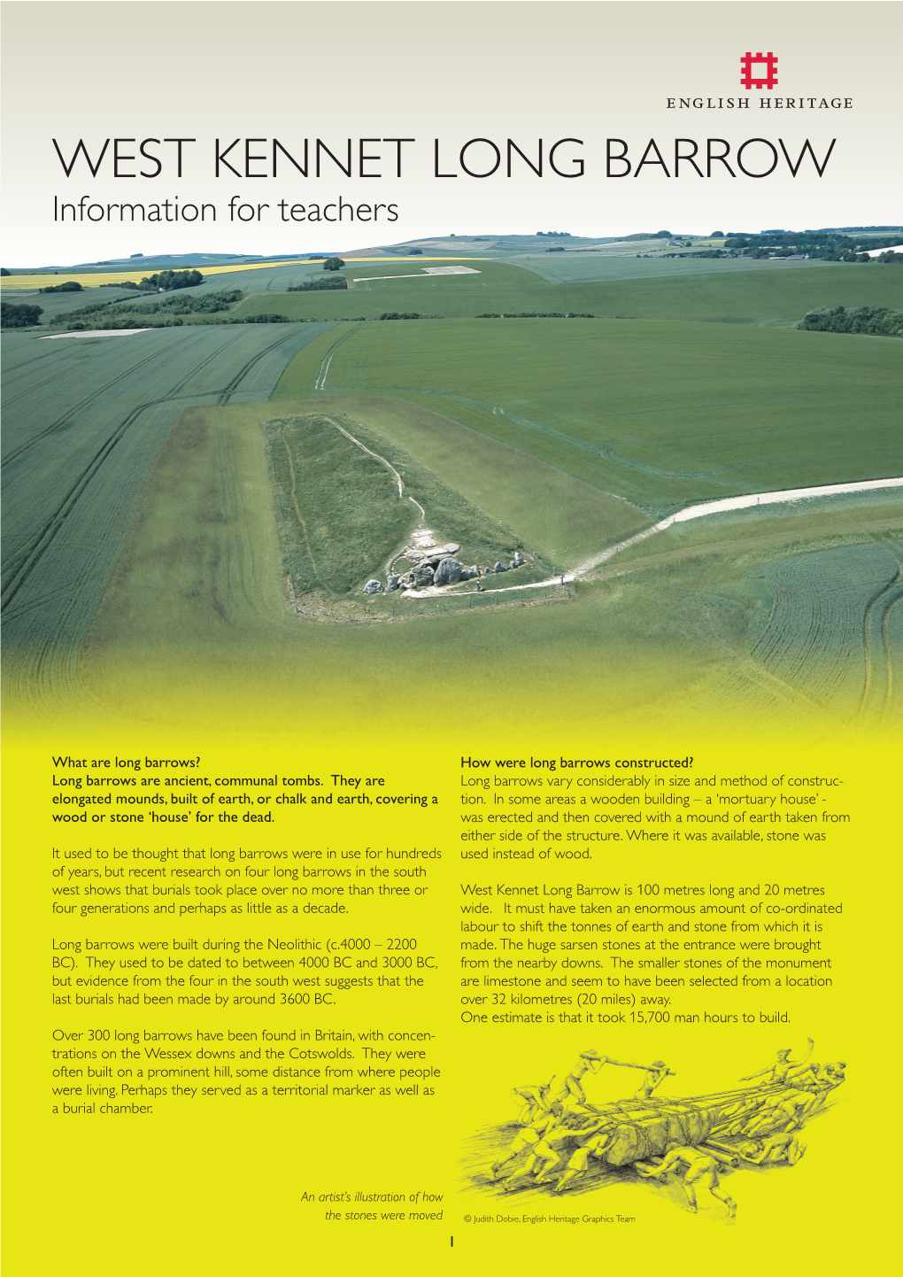 WEST KENNET LONG BARROW Information for Teachers