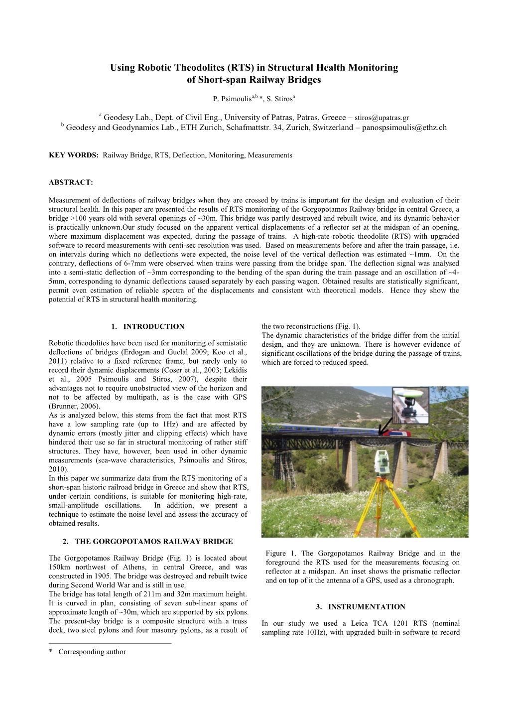 (RTS) in Structural Health Monitoring of Short-Span Railway Bridges