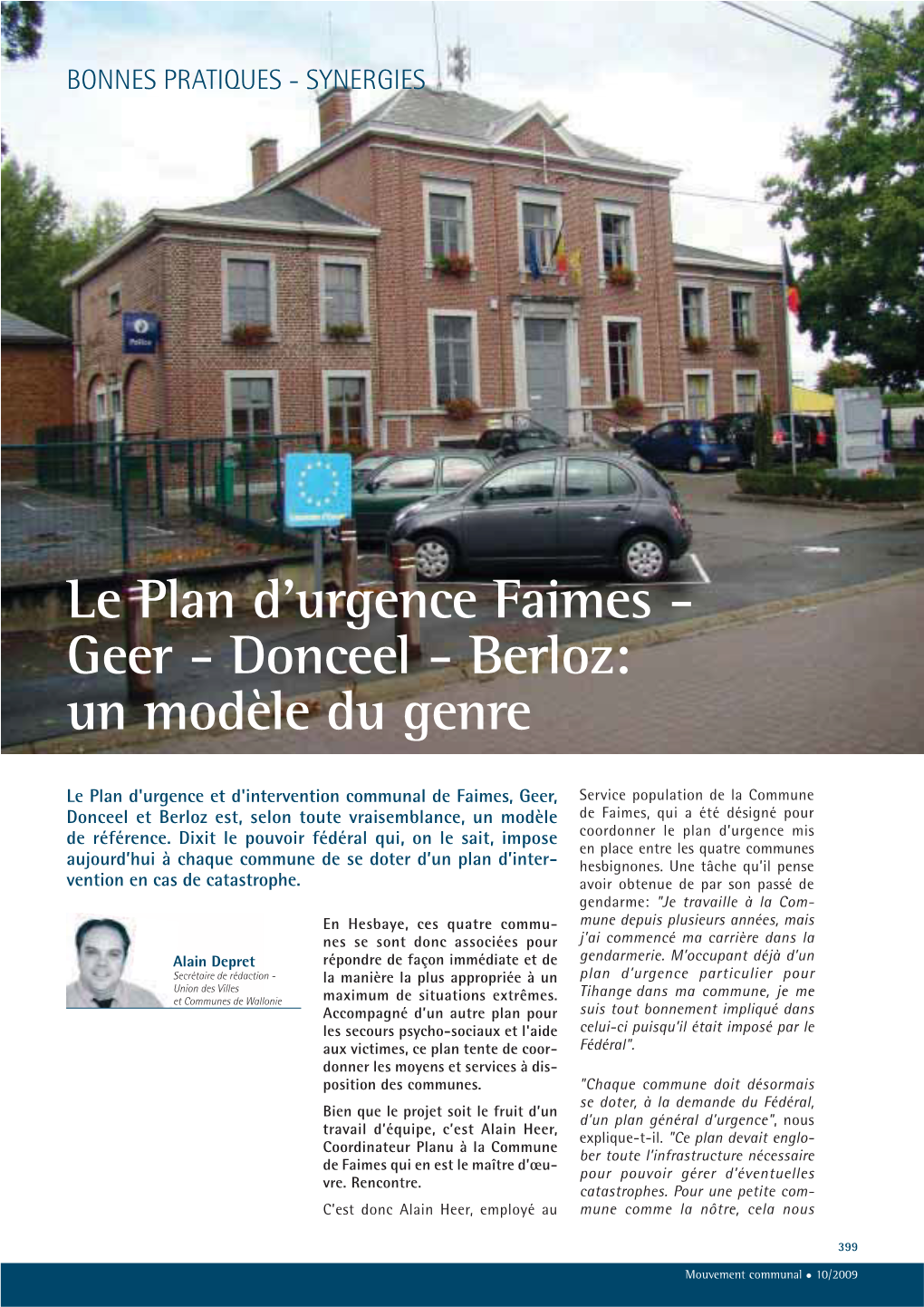 Le Plan D'urgence Faimes