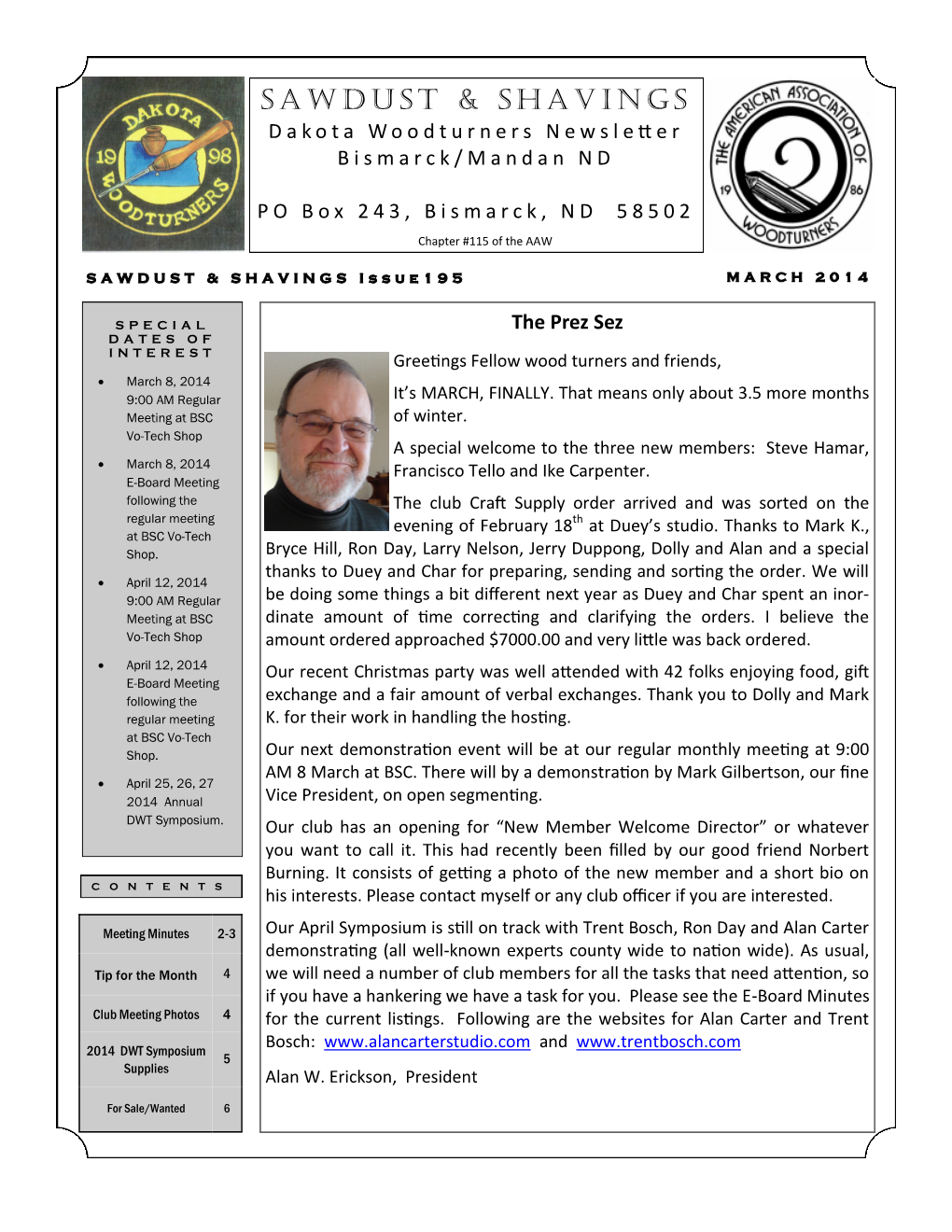 DWT 2014 Newsletter Collection