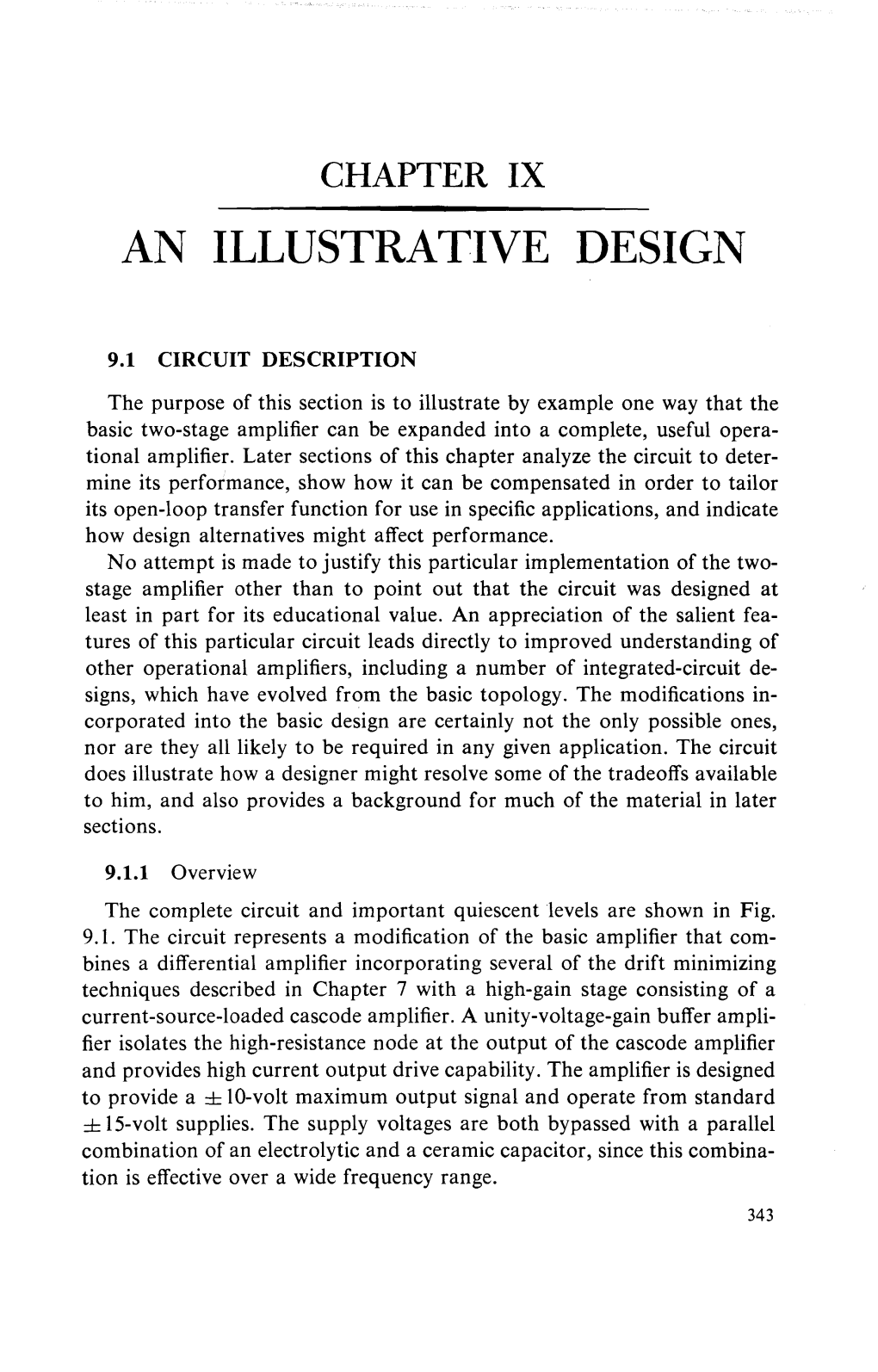 Operational Amplifiers, Including a Number of Integrated-Circuit De­ Signs, Which Have Evolved from the Basic Topology