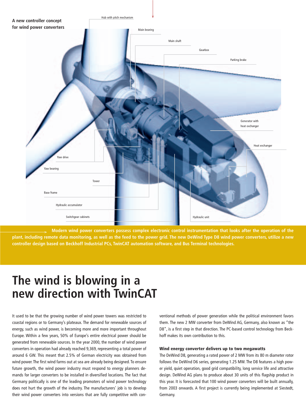 The Wind Is Blowing in a New Direction with Twincat