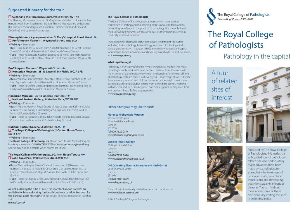 Pathology in the Capital Leaflet