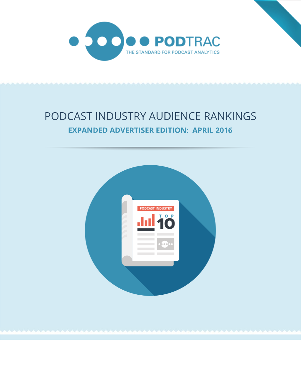 Podcast Industry Audience Rankings Expanded Advertiser Edition: April 2016