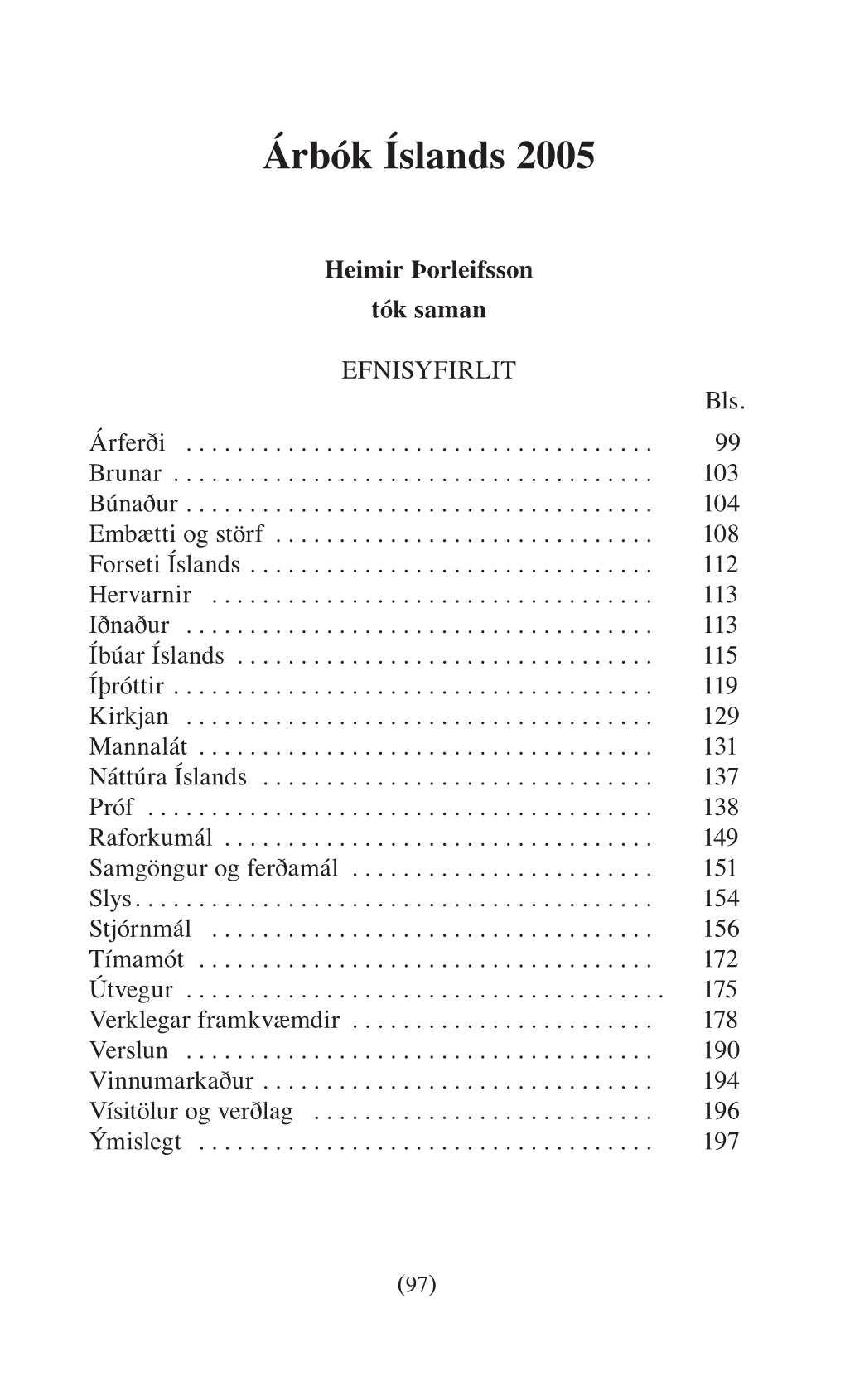 Árbók Íslands 2005