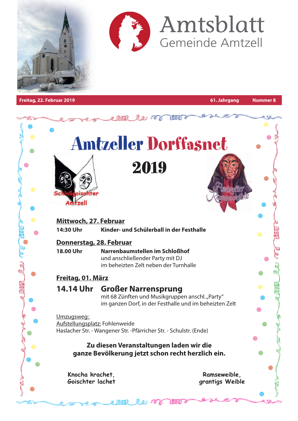 Amtzeller Dorffasnet 2019