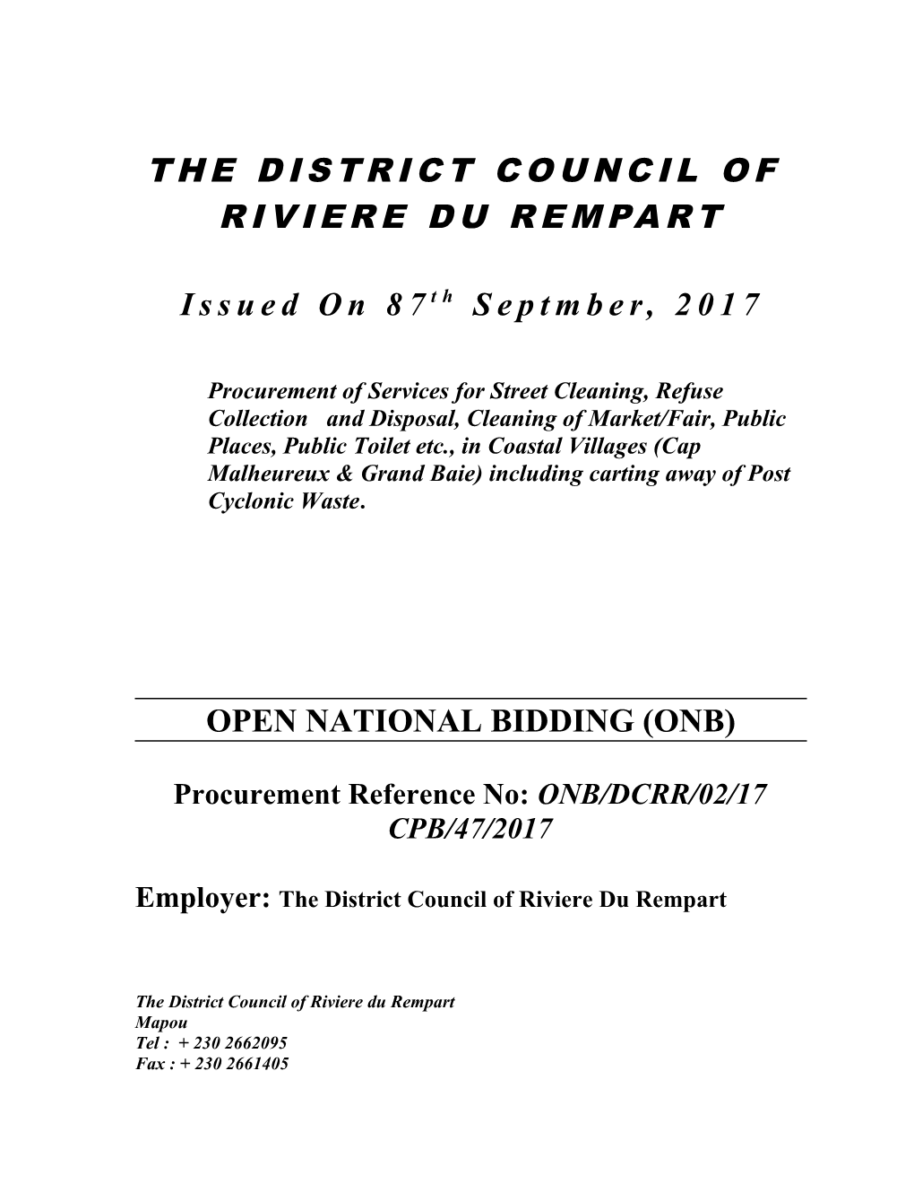 Standard Bidding Documents s11