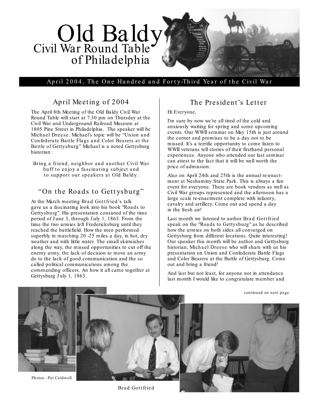 April 2004 Newsletter