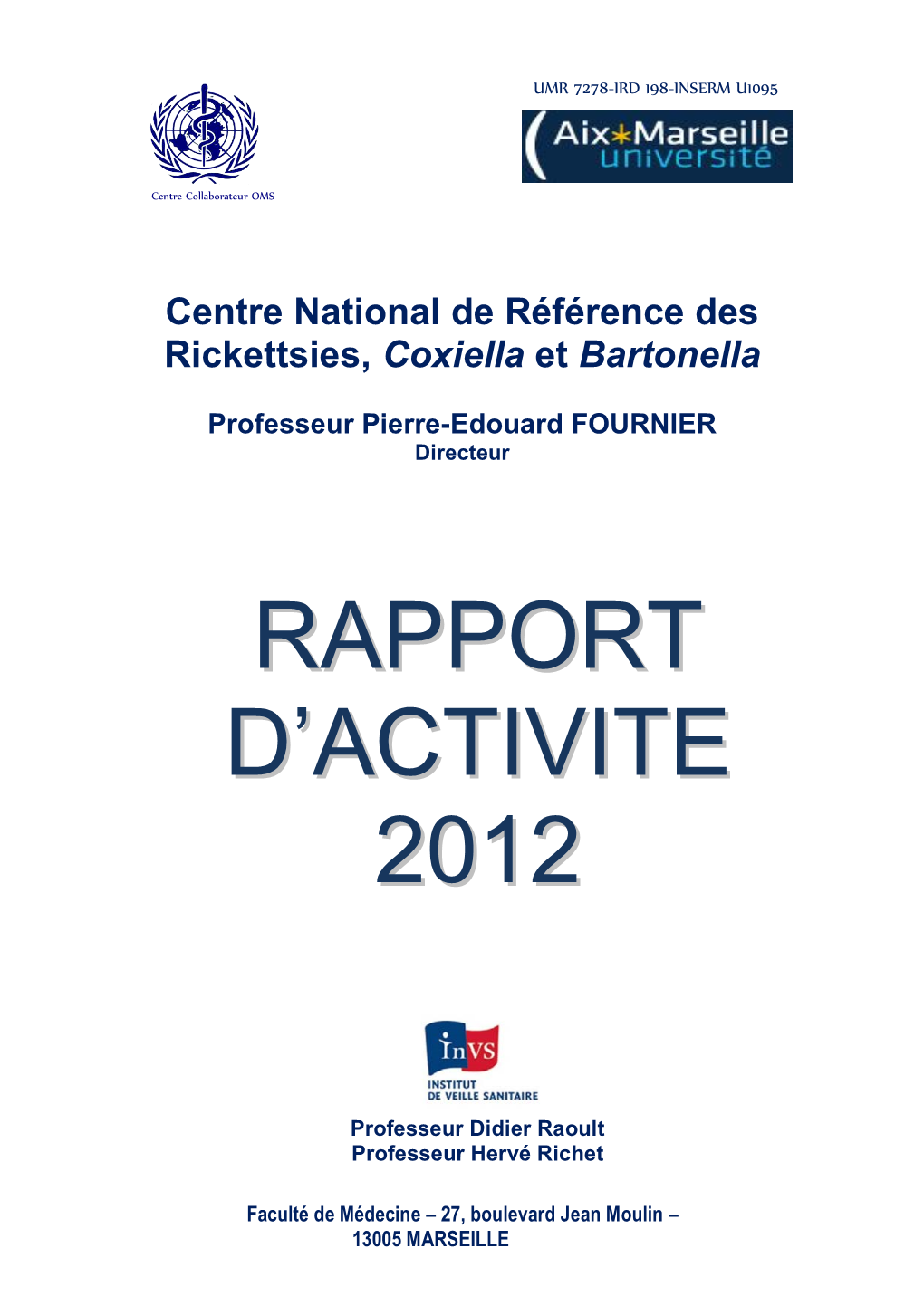 Rapport D'activite 2012