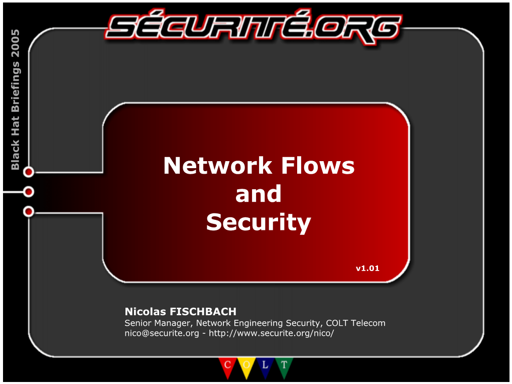 Network Flows and Security