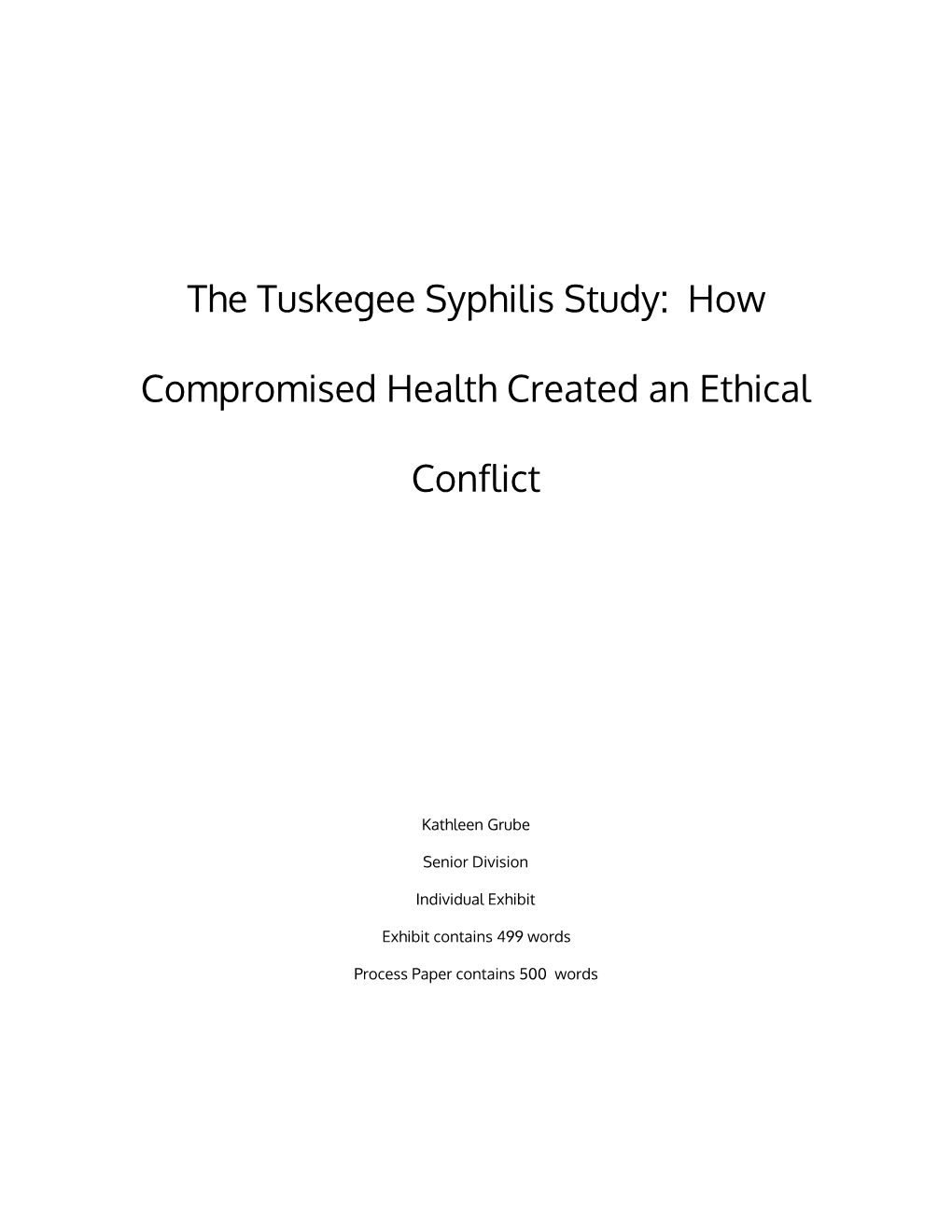 The Tuskegee Syphilis Study: How