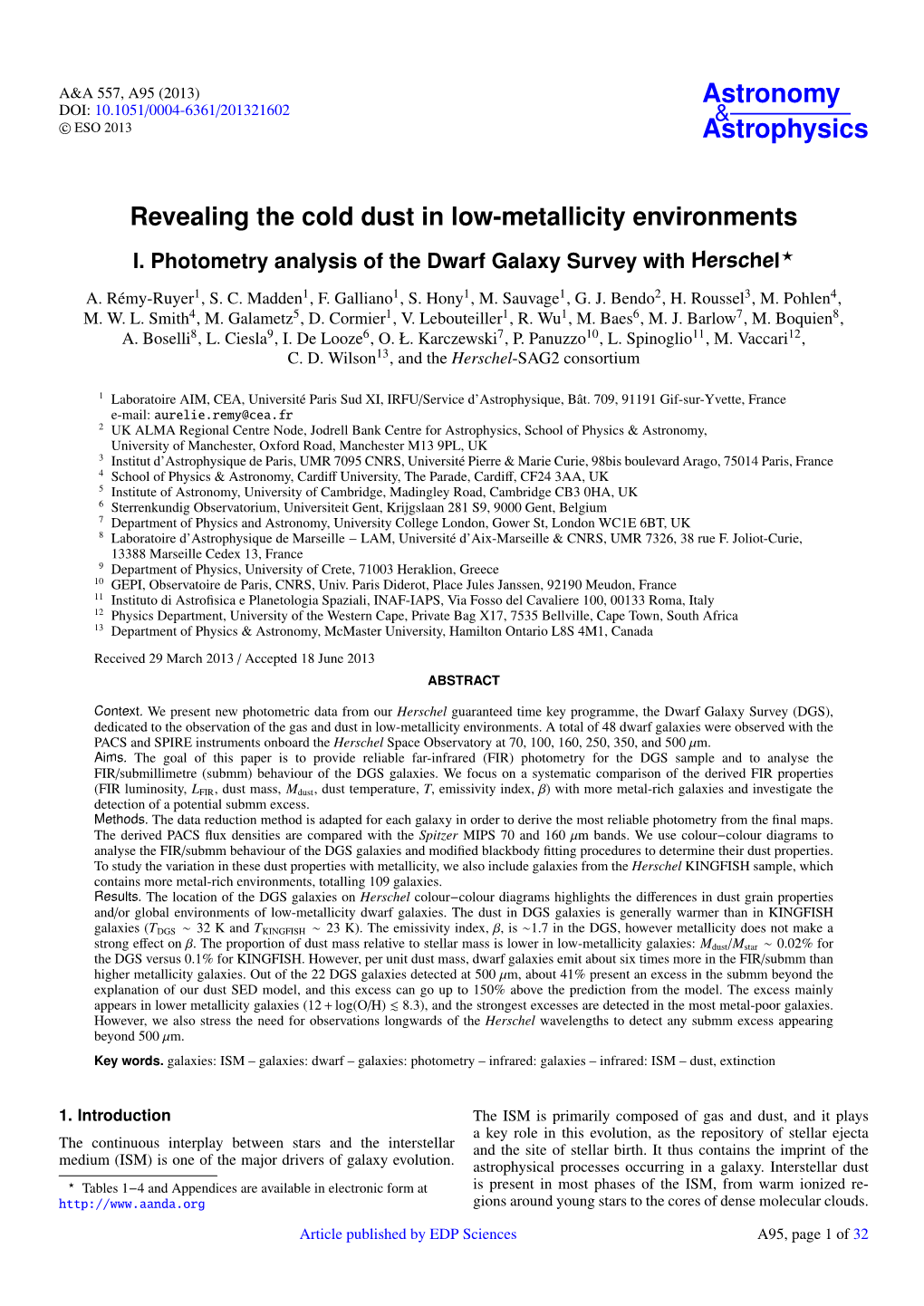 Revealing the Cold Dust in Low-Metallicity Environments I