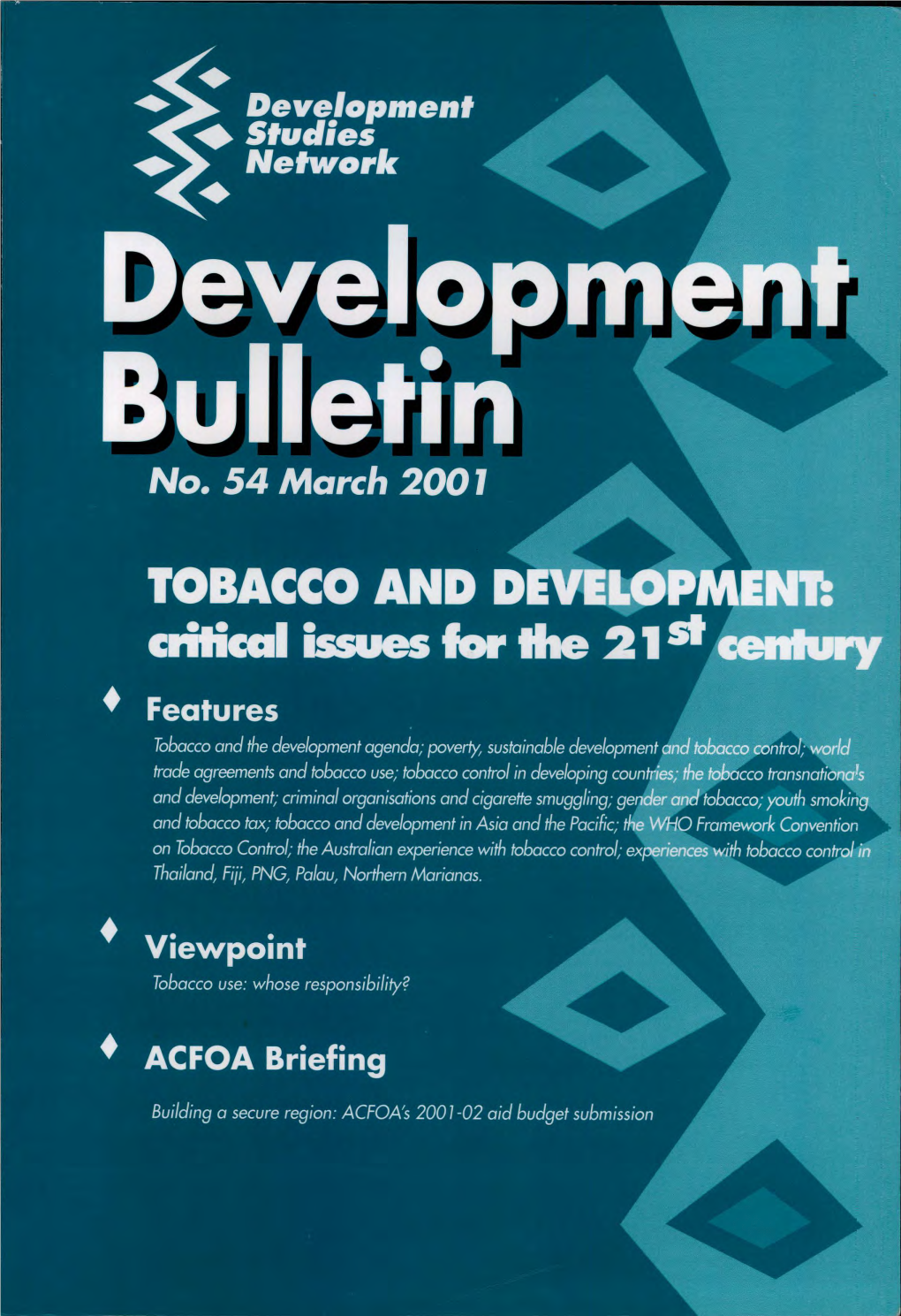 Tobacco and Development