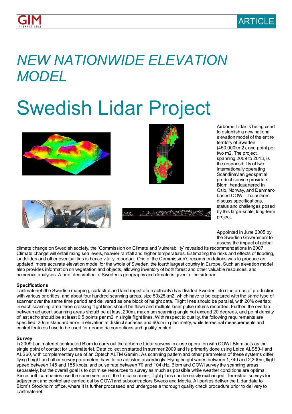 Swedish Lidar Project