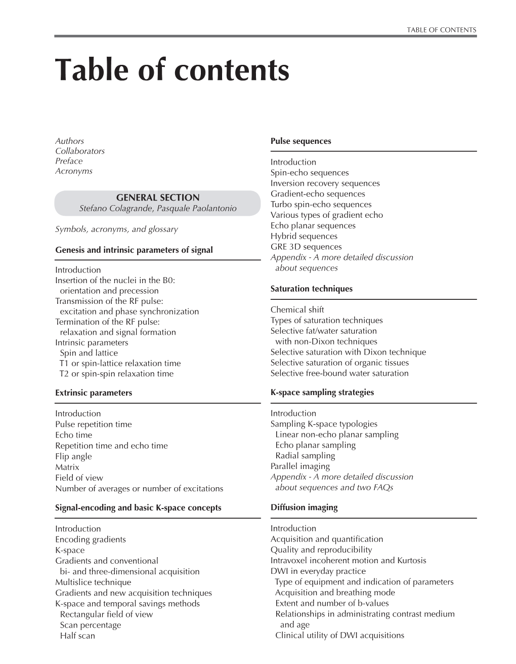 TABLE of CONTENTSINDICE Table of Contents