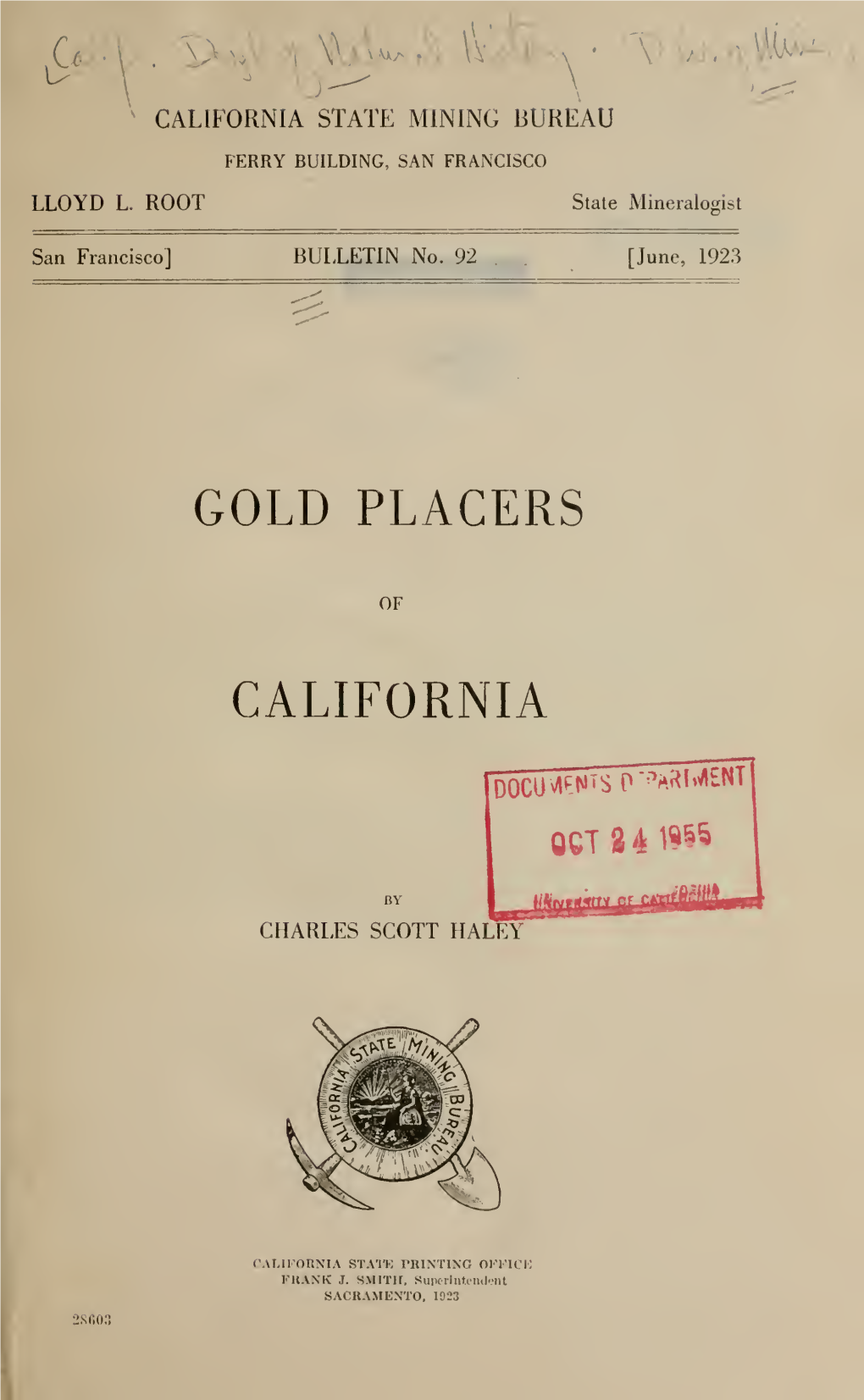Gold Placers of California